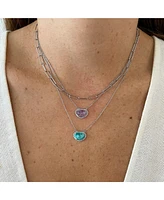 Adornia Fine Birthstone Necklace .925 sterling silver
