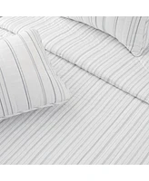 Linery & Co. Delicate Stripes Microfiber Quilt Set With Shams