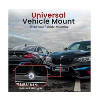 Pyle Flush Mount Rear View Backup Camera – Waterproof Night Vision Reverse Cam