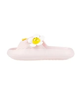Bebe Little and Big Girls Cute Trendy with Flower Charms Slides