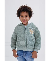 Star Wars Toddler Boys The Mandalorian Grogu Cozy Sherpa Cosplay Hoodie