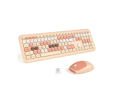 Mofii Wireless Keyboard and Mouse Combo, 2.4G Slim Full-Sized Ergonomic Keyboard Mouse for Pc Desktop Laptops Windows