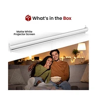 Pyle Universal 72-Inch Roll-Down Manual Projection Screen Matte White (42.5" x 56.6")