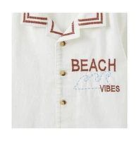 Cotton On Little Boys Cabana Short Sleeve Shirt