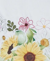 Elrene Sunflower and Daisies Cutwork Table Runner, 13" x 70"