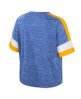 Colosseum Women's Blue Ucla Bruins Color Block Scoop Neck T-Shirt