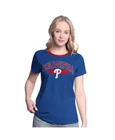 G-iii 4Her by Carl Banks Women's Royal Philadelphia Phillies Pitch T-Shirt