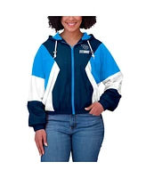 Wear by Erin Andrews Women's Light Blue Tennessee Titans Color Block Full-Zip Windbreaker Jacket