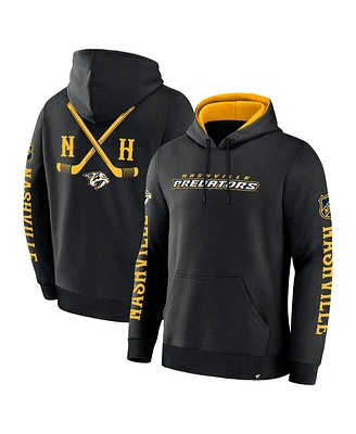 Fanatics Men's Black Nashville Predators Big City Legacy Fleece Pullover Hoodie
