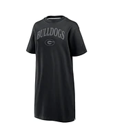 Fanatics Women's Black Georgia Bulldogs Elements Go Tri-Blend T-Shirt Dress
