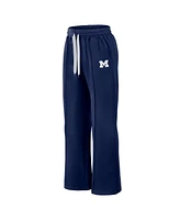 Fanatics Women's Navy Michigan Wolverines Prime Supersoft Fleece Flared Sweatpants