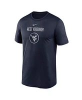 Nike Men's Navy West Virginia Mountaineers On-Court Basketball Legend Practice Performance T-Shirt