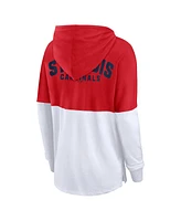 Fanatics Women's Red/White St. Louis Cardinals Backup Option Pullover Hoodie