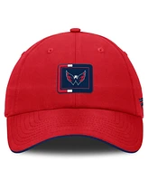 Fanatics Men's Red/Navy Washington Capitals Authentic Pro Ripstop Adjustable Hat