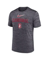 Nike Men's Black Stanford Cardinal Campus Slant Velocity Performance T-Shirt