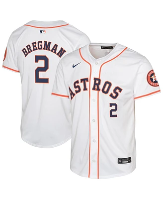 Nike Big Boys and Girls Alex Bregman White Houston Astros Home Limited Jersey