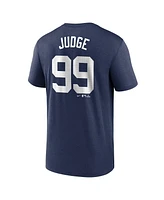 Nike Men's Aaron Judge Navy New York Yankees Legend Name Number Performance T-Shirt
