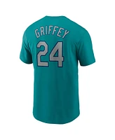 Nike Men's Ken Griffey Jr. Aqua Seattle Mariners Cooperstown Collection Name Number T-Shirt