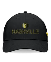 Fanatics Men's Black Nashville Sc Stealth Flex Hat