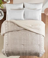 Unikome All Season Textured Jacquard Down Alternative Comforter, Twin