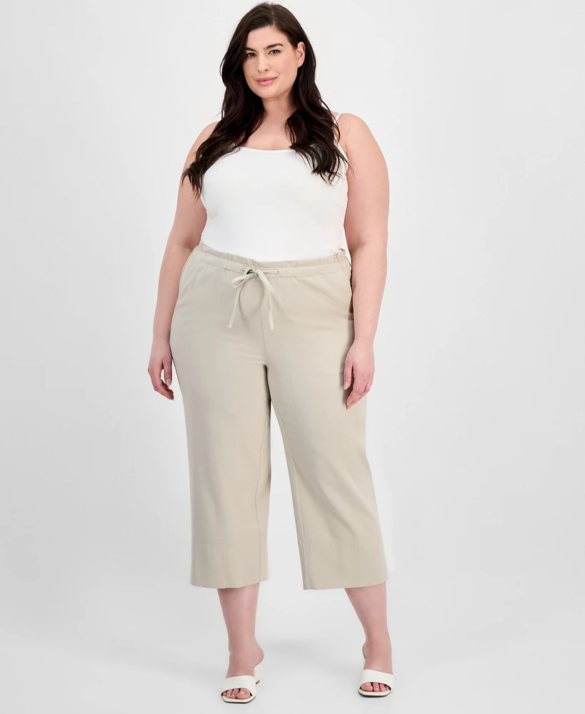 Liverpool Los Angeles Trendy Plus Cropped Pull-On Pants