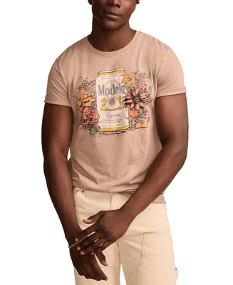 Lucky Brand Men's Modelo Flowers Classic-Fit Graphic T-Shirt
