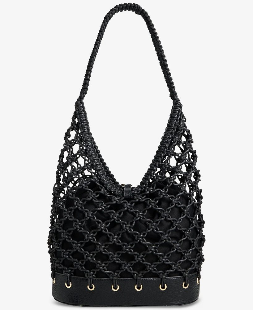 I.n.c. International Concepts Kahtt Macrame Hobo Bag, Exclusively at Macy's