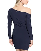 Guess Women's Ribbed Off-The-Shoulder Dress