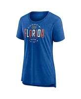 Fanatics Women's Royal Florida Gators True Classics Break It Down Tri-Blend T-Shirt