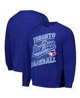 Stitches Men's Royal Toronto Blue Jays Pullover Sweatshirt