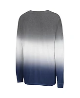 Colosseum Women's Gray Penn State Nittany Lions Winkle Dip Dye Long Sleeve T-Shirt