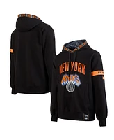 Two Hype x Nba Men's Black New York Knicks Culture Hoops Collection Premium Pullover Hoodie