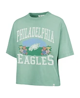 '47 Brand Women's Mint Philadelphia Eagles Florentina Montauk Cropped T-Shirt