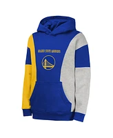 Outerstuff Big Boys and Girls Blue Golden State Warriors Ace the Hole Pullover Hoodie