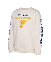 Outerstuff Big Boys and Girls Cream St. Louis Blues Star Power Pullover Sweatshirt