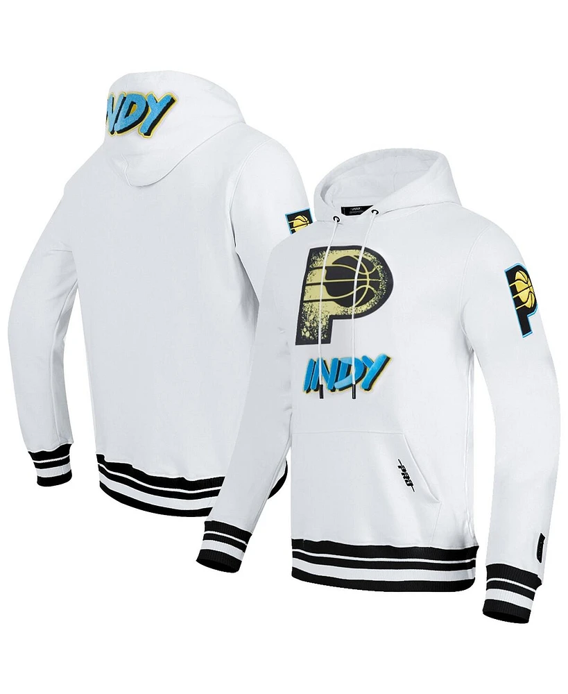 Pro Standard Men's White Indiana Pacers 2024/25 City Edition Pullover Hoodie