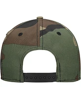 New Era Men's Camo Miami Marlins Woodland Team Pop 9FORTY A-Frame Adjustable Hat