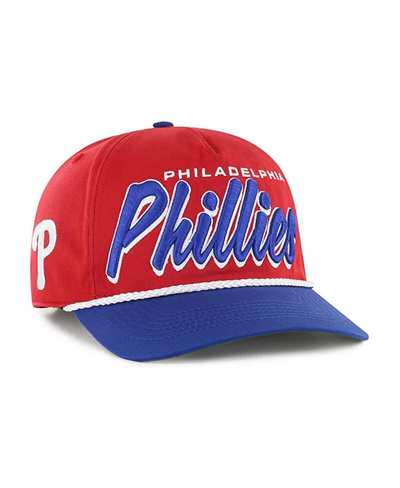 '47 Brand Men's Red Philadelphia Phillies Drop Shadow Rope Hitch Adjustable Hat