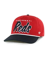 '47 Brand Men's Red Cincinnati Reds Drop Shadow Rope Hitch Adjustable Hat