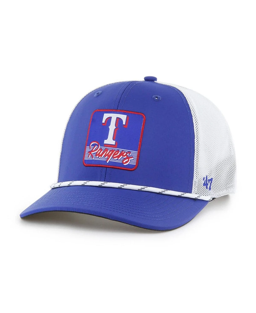 '47 Brand Men's Royal/White Texas Rangers Scratch Adjustable Trucker Hat