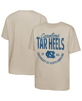 Outerstuff Big Boys and Girls Tan North Carolina Tar Heels News Flash T-Shirt