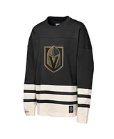 Mitchell & Ness Girls Black Vegas Golden Knights Chainstitch Heavyweight Long Sleeve Top