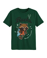 Outerstuff Preschool 2-Piece Milwaukee Bucks Guardians Of The Galaxy T-Shirt Set