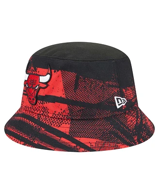 New Era Men's Black/Red Chicago Bulls Tip-Off Bucket Hat