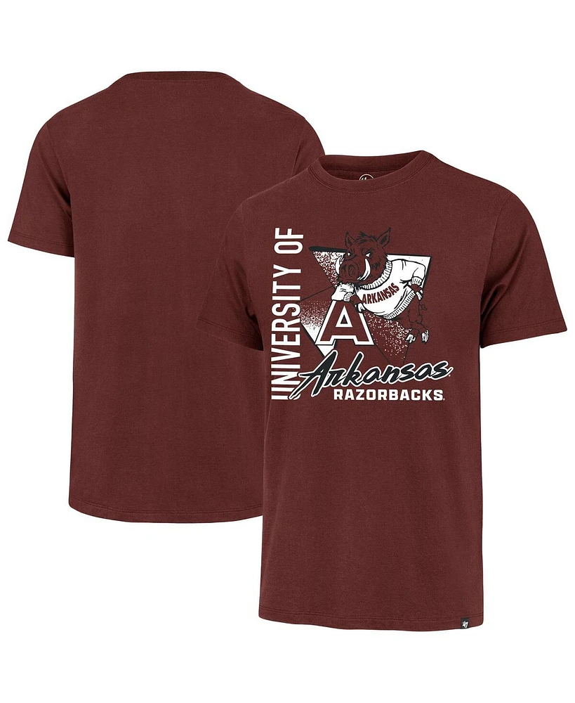 '47 Brand Men's Crimson Arkansas Razorbacks Side Arm Franklin T-Shirt