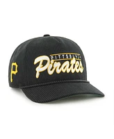 '47 Brand Men's Black Pittsburgh Pirates Corduroy Hitch Adjustable Hat