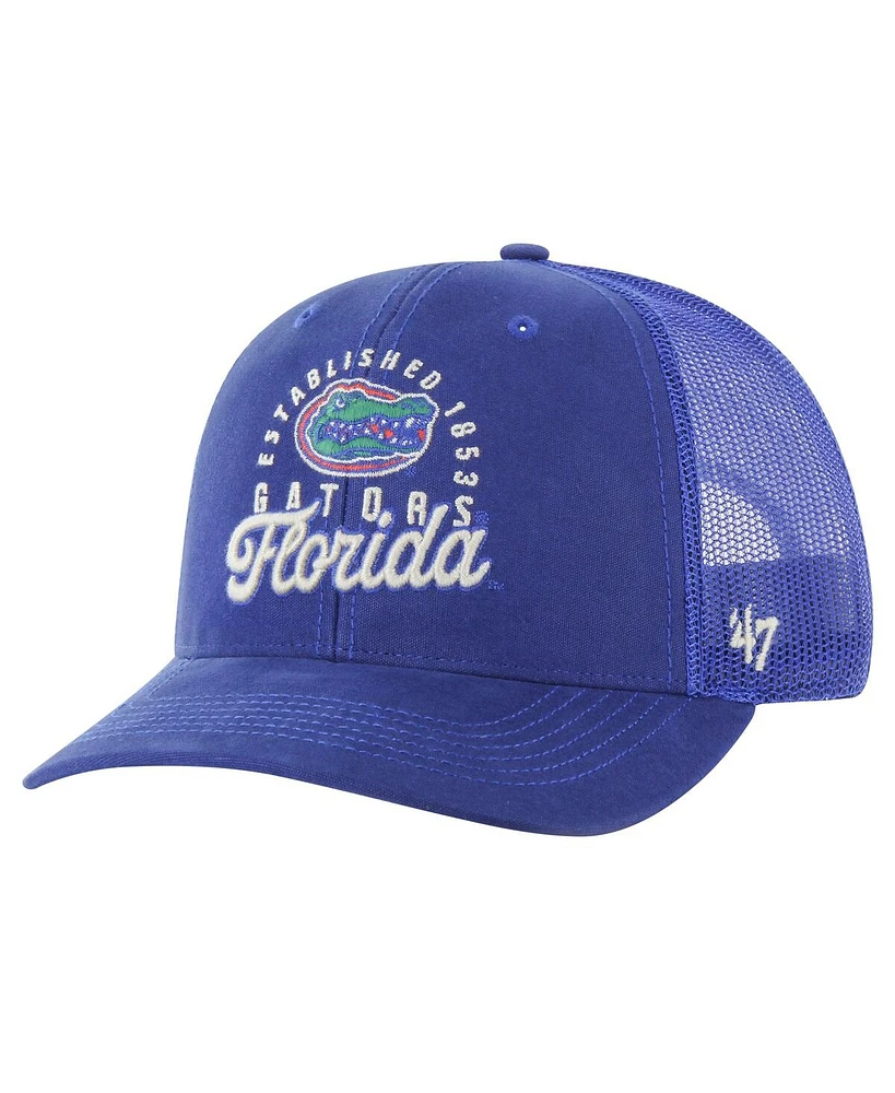 '47 Brand Men's Royal Florida Gators Pitstop Trucker Adjustable Hat