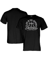 Blue 84 Men's and Women's Black Providence Friars Basketball Joy The Journey T-Shirt