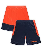 Fanatics Men's Navy/Orange Chicago Bears Big Tall Launch Shorts