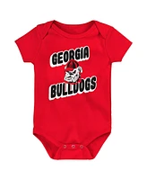 Outerstuff Baby Boys and Girls 3-Pack Georgia Bulldogs Sunday Comics Bodysuit Set